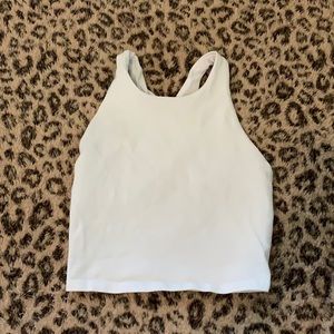Athleta girls white tank top
